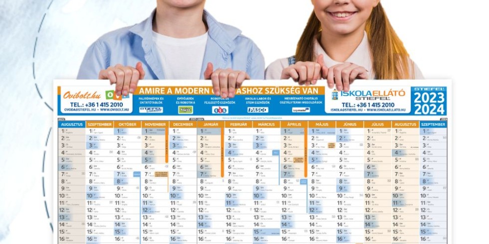 Megjelent a 2023/24-es tanév tervezőnaptára